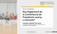 Nou Reglament de la Conferència de Presidents: avenç o retrocés?